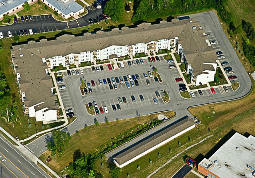 South Pointe Senior Apartments - Hamburg NY - Aerial Property View - One Clover
